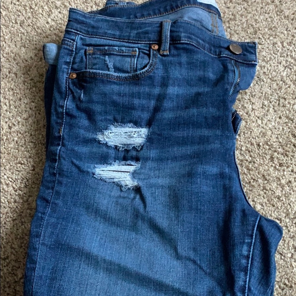 Loft Modern Skinny Distressed Jean
